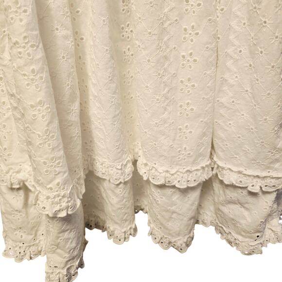 Splendid x Cella Jane Eyelet Tiered Cottagecore Dress - Picture 4 of 6